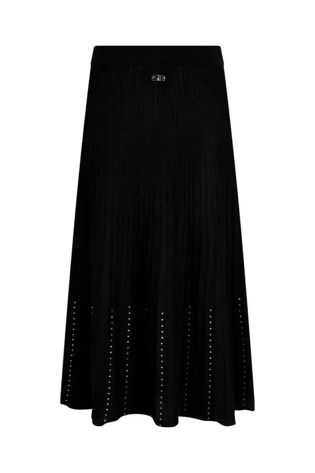 Women Rhinestone Skirt Black Black Sonia Rykiel Skirts