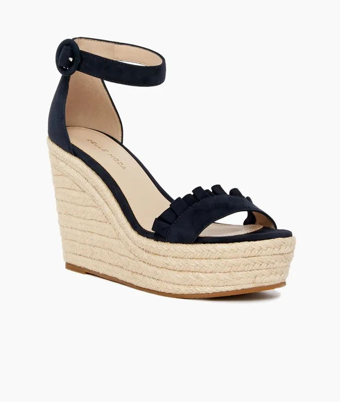 Women Rosana Wedge 8211 Midnight Pelle Moda Wedges Women Rosana Wedge 8211 Midnight Pelle Moda Wedges