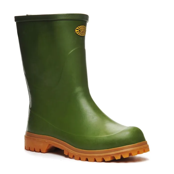 Women Rubber Boots Unisex 7133TRONCHETTO ALPINA High Cut OLIVE Superga Gumboots