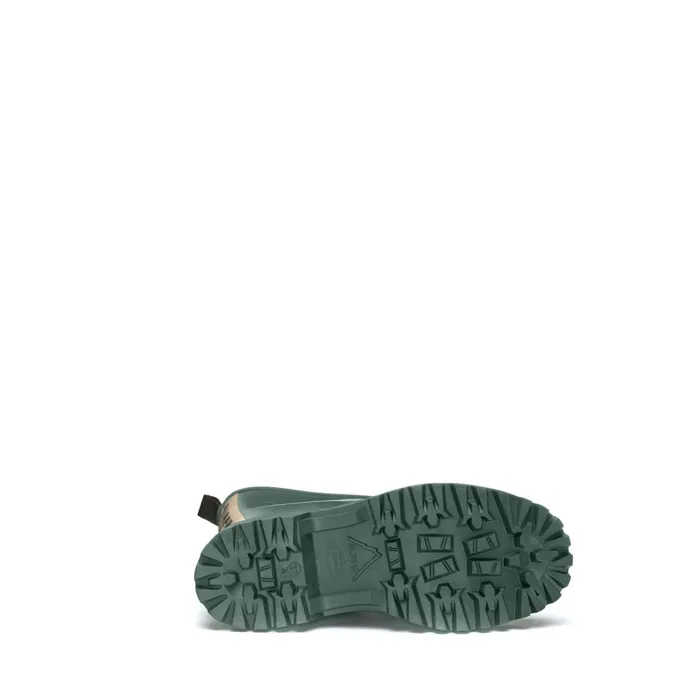 Women Rubber Boots Unisex 799 RUBBER BOOTS LETTERING High Cut GREEN DK FORESTOFF WHITE Superga Gumboots