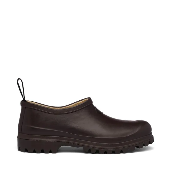 Women Rubber Boots Unisex 809 RUBBER MULE Low Cut BROWN DARK Superga Gumboots