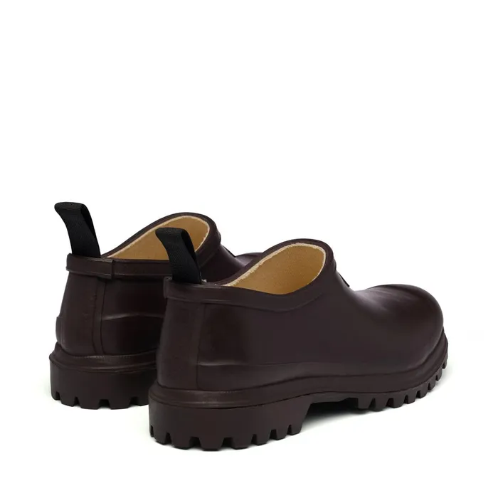 Women Rubber Boots Unisex 809 RUBBER MULE Low Cut BROWN DARK Superga Gumboots