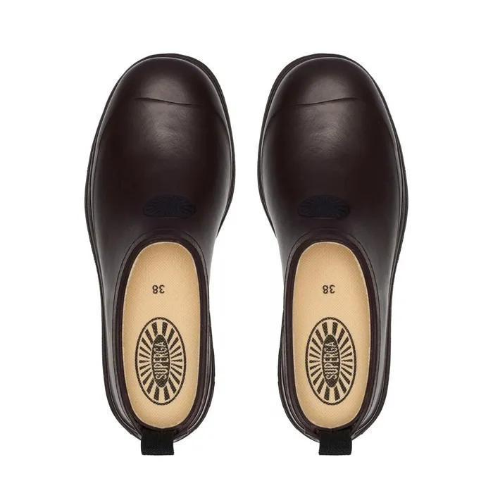 Women Rubber Boots Unisex 809 RUBBER MULE Low Cut BROWN DARK Superga Gumboots
