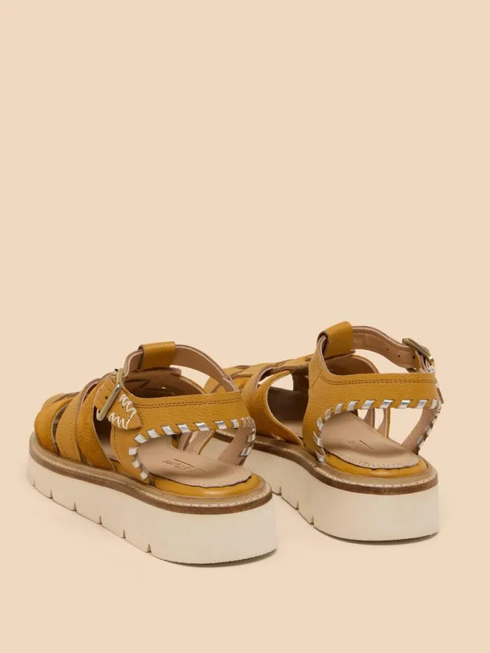Women SANDALS White Stuff Chunky Fisherman Sandal Deep Yellow Women SANDALS White Stuff Chunky Fisherman Sandal Deep Yellow