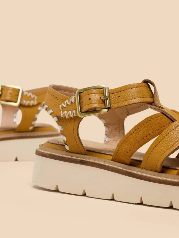 Women SANDALS White Stuff Chunky Fisherman Sandal Deep Yellow Women SANDALS White Stuff Chunky Fisherman Sandal Deep Yellow