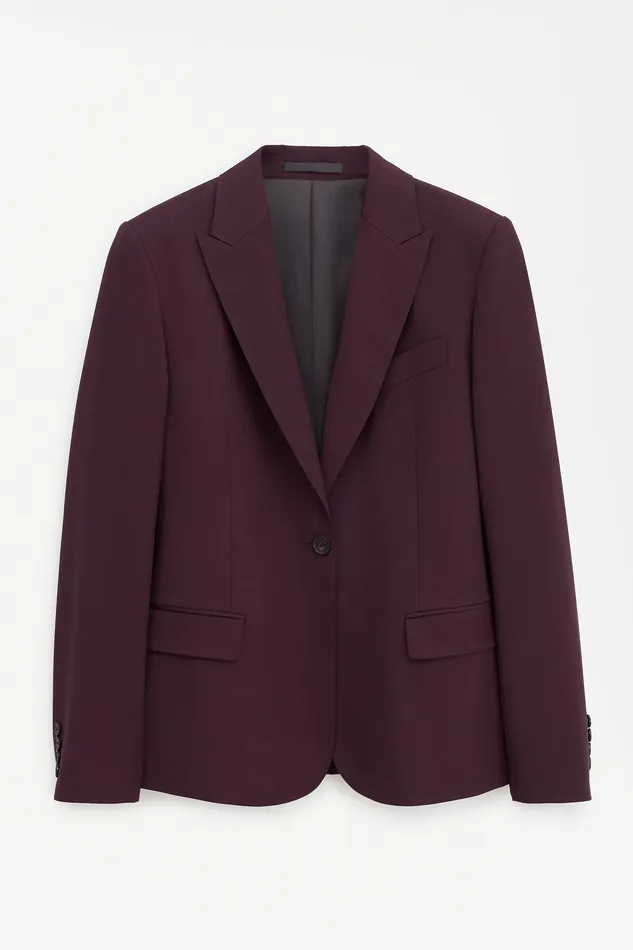 Women Sasha Cool Wool Blazer Burgundy Blazers filippak Women Sasha Cool Wool Blazer Burgundy Blazers filippak