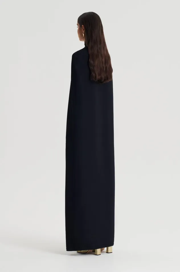 Women Scanlan Theodore Capes CREPE KNIT SOFT CAPE Black