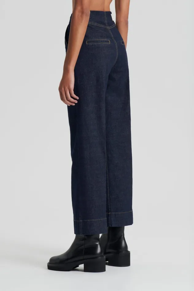 Women Scanlan Theodore Denim DENIM CROPPED JEAN Indigo1275