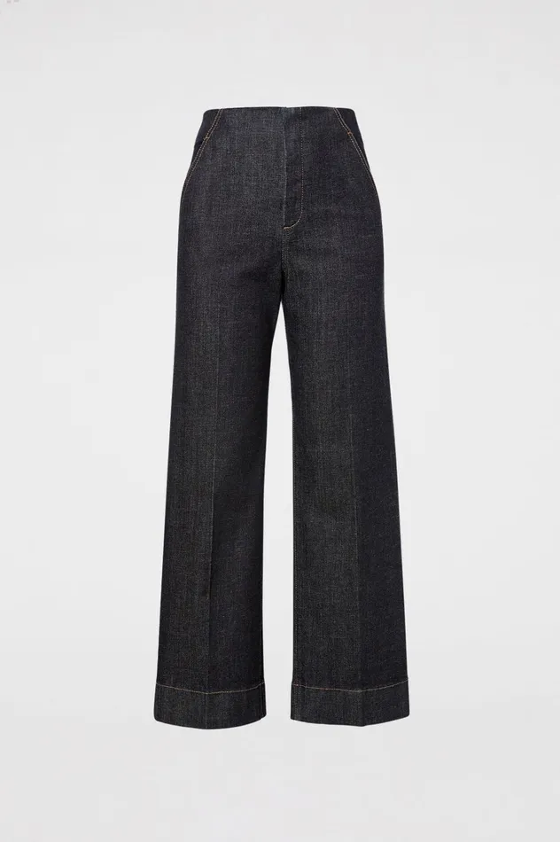 Women Scanlan Theodore Denim DENIM CROPPED JEAN Indigo1275