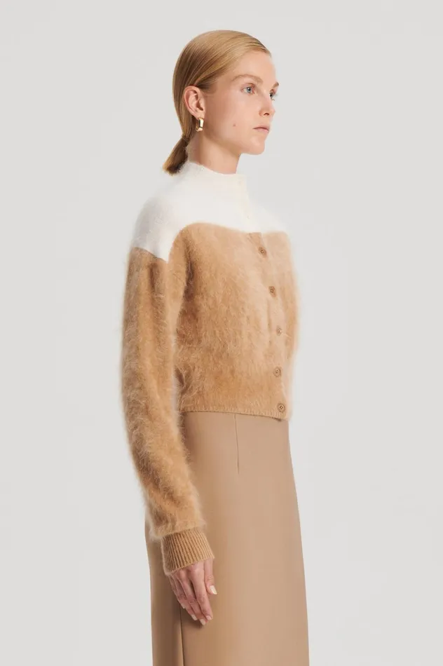 Women Scanlan Theodore Jackets CASHMERE BRUSHED CARDIGAN Camelcream Women Scanlan Theodore Jackets CASHMERE BRUSHED CARDIGAN Camelcream