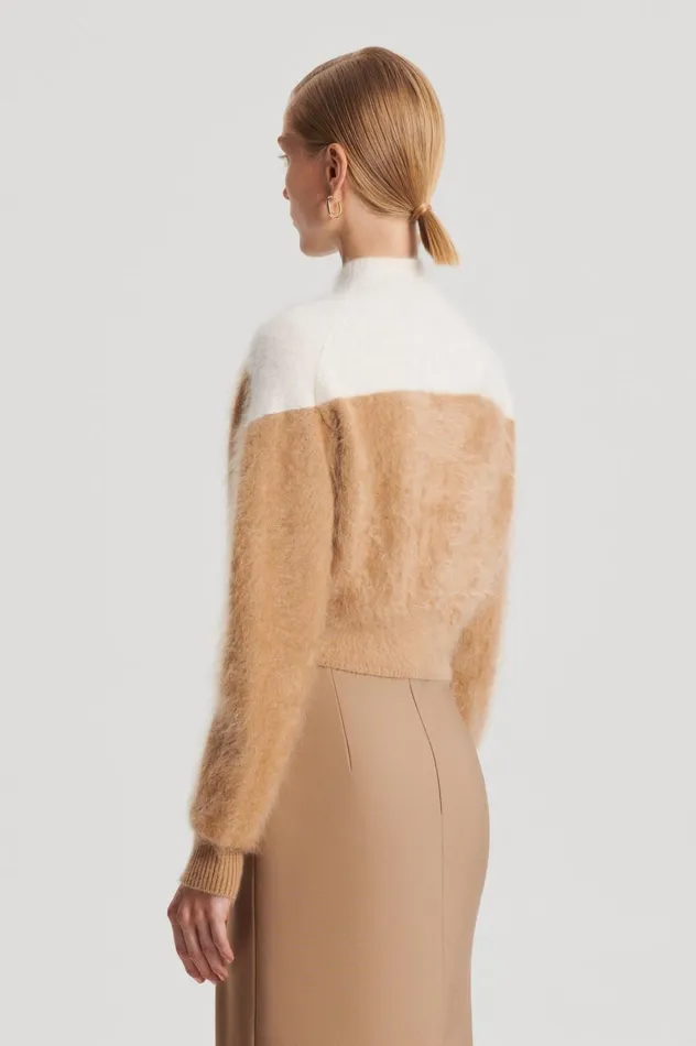 Women Scanlan Theodore Jackets CASHMERE BRUSHED CARDIGAN Camelcream Women Scanlan Theodore Jackets CASHMERE BRUSHED CARDIGAN Camelcream