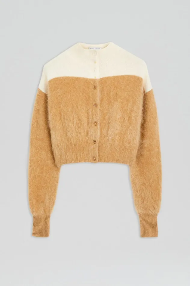Women Scanlan Theodore Jackets CASHMERE BRUSHED CARDIGAN Camelcream Women Scanlan Theodore Jackets CASHMERE BRUSHED CARDIGAN Camelcream