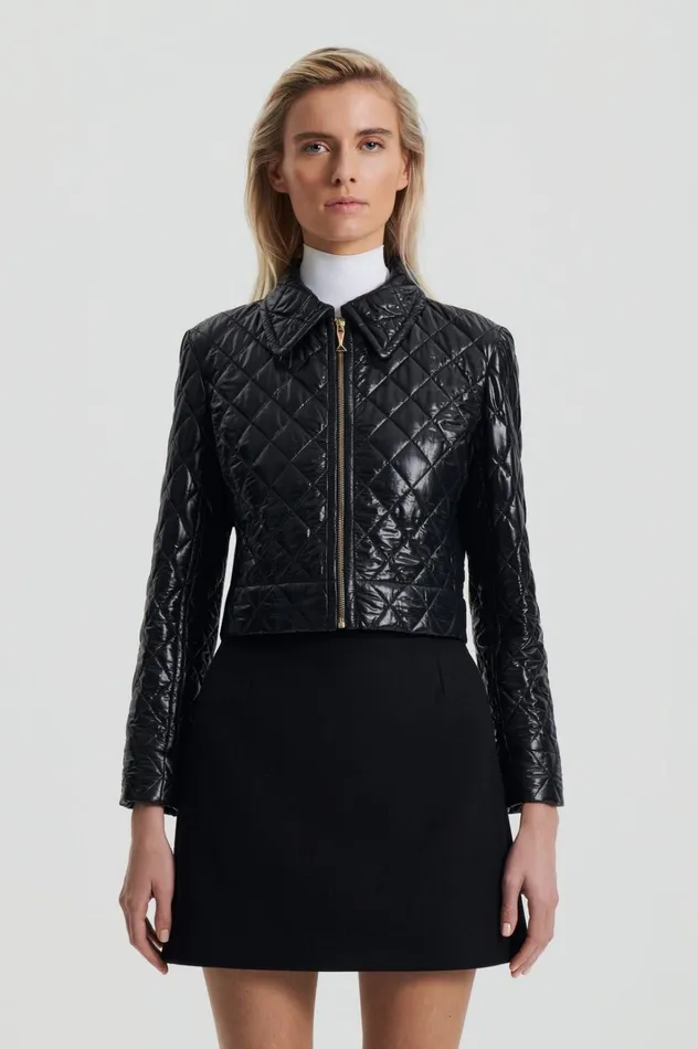 Women Scanlan Theodore Jackets QUILTED JACKET Black Women Scanlan Theodore Jackets QUILTED JACKET Black