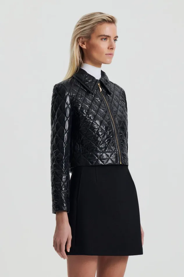 Women Scanlan Theodore Jackets QUILTED JACKET Black Women Scanlan Theodore Jackets QUILTED JACKET Black