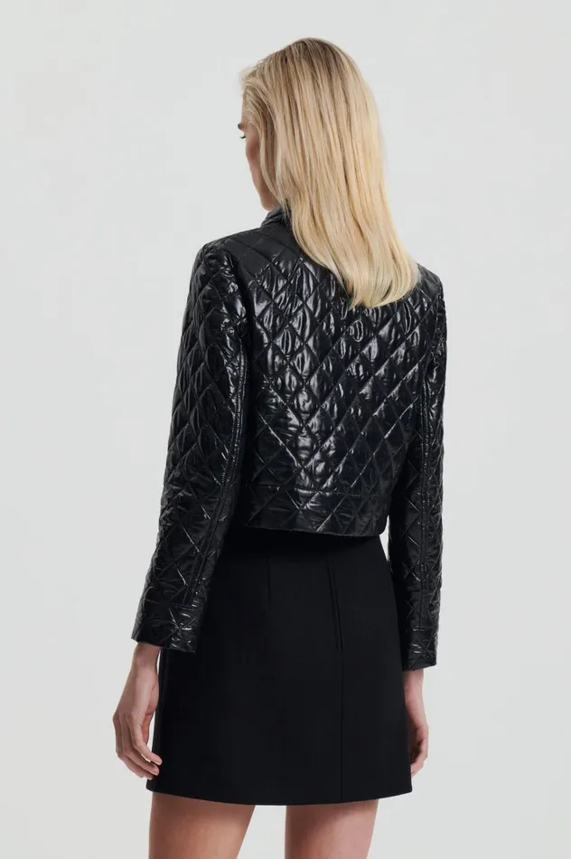 Women Scanlan Theodore Jackets QUILTED JACKET Black Women Scanlan Theodore Jackets QUILTED JACKET Black