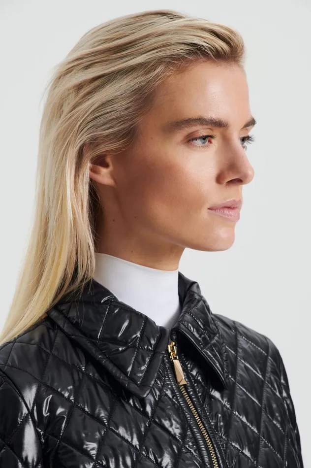 Women Scanlan Theodore Jackets QUILTED JACKET Black Women Scanlan Theodore Jackets QUILTED JACKET Black