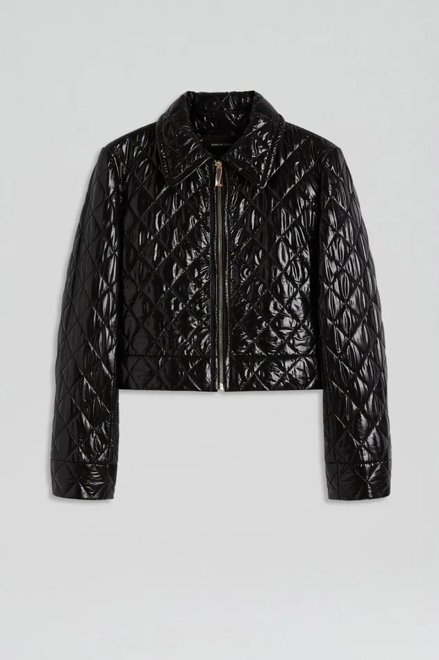 Women Scanlan Theodore Jackets QUILTED JACKET Black Women Scanlan Theodore Jackets QUILTED JACKET Black