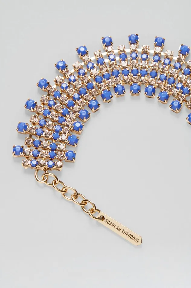 Women Scanlan Theodore Jewelry OPAL STRASS BRACELET Cornflower Women Scanlan Theodore Jewelry OPAL STRASS BRACELET Cornflower