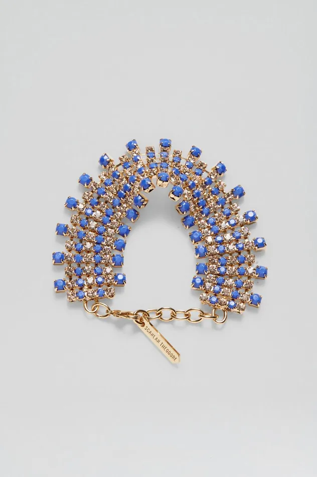 Women Scanlan Theodore Jewelry OPAL STRASS BRACELET Cornflower Women Scanlan Theodore Jewelry OPAL STRASS BRACELET Cornflower