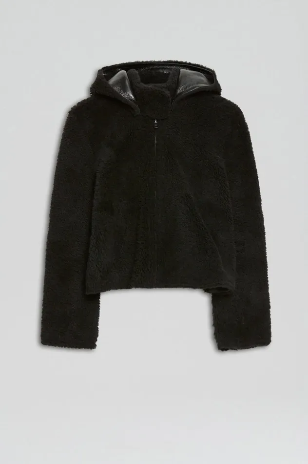 Women Scanlan Theodore Leather SHEARLING JACKET Blackblack Women Scanlan Theodore Leather SHEARLING JACKET Blackblack