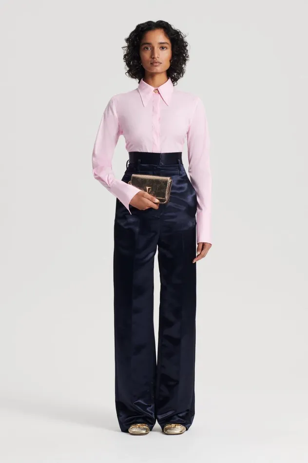 Women Scanlan Theodore Shirts COTTON SHIRT Pink