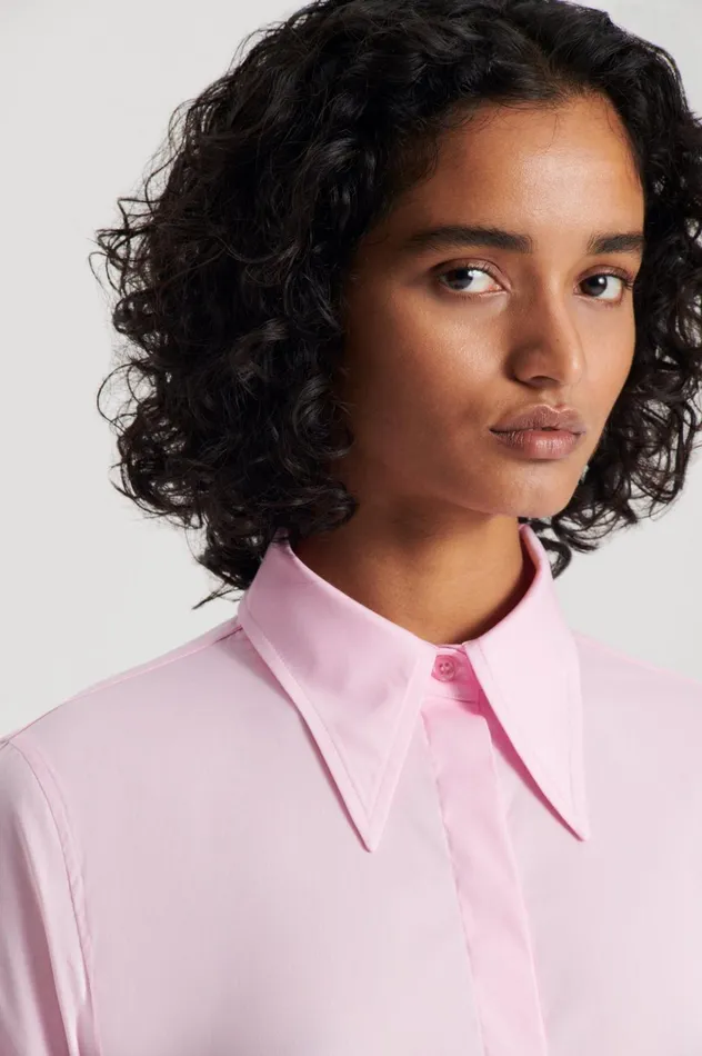 Women Scanlan Theodore Shirts COTTON SHIRT Pink Women Scanlan Theodore Shirts COTTON SHIRT Pink