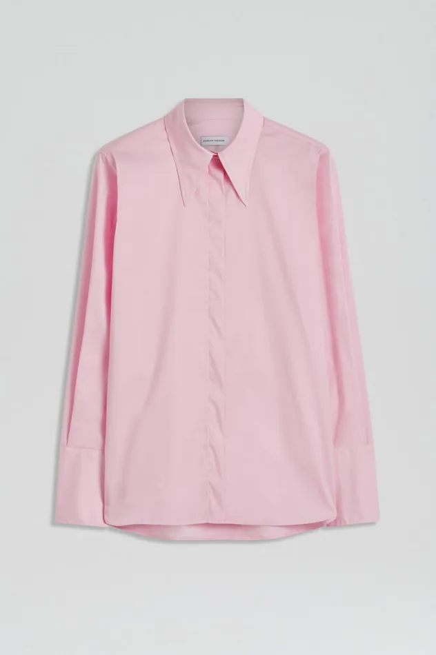 Women Scanlan Theodore Shirts COTTON SHIRT Pink Women Scanlan Theodore Shirts COTTON SHIRT Pink