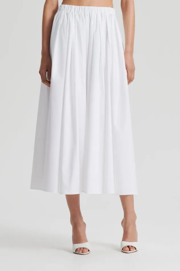 Women Scanlan Theodore Skirts PARACHUTE FULL SKIRT White Women Scanlan Theodore Skirts PARACHUTE FULL SKIRT White