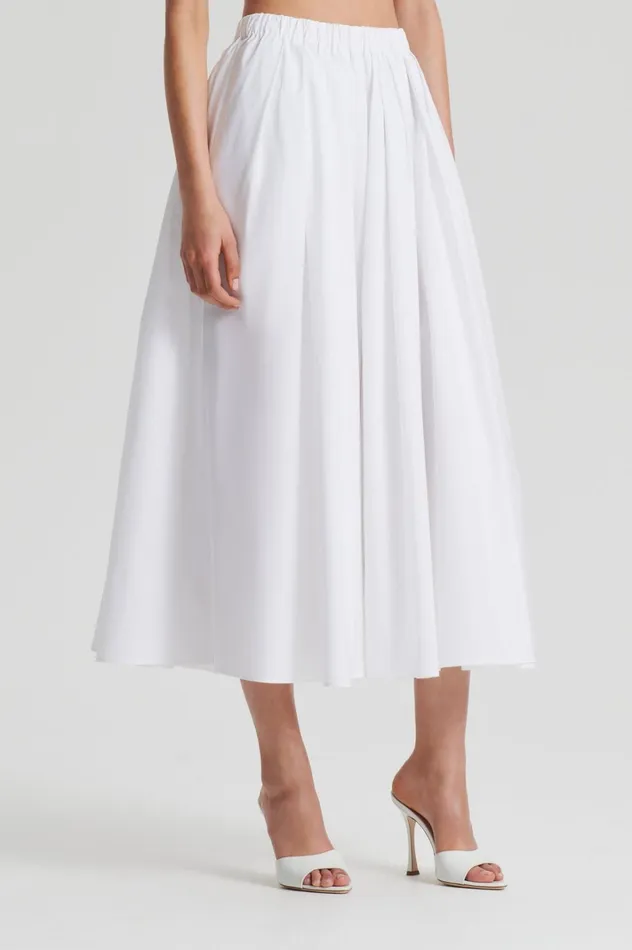 Women Scanlan Theodore Skirts PARACHUTE FULL SKIRT White Women Scanlan Theodore Skirts PARACHUTE FULL SKIRT White