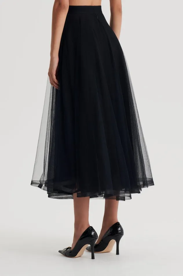 Women Scanlan Theodore Skirts TULLE SKIRT Black Women Scanlan Theodore Skirts TULLE SKIRT Black