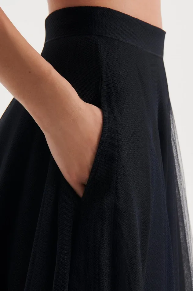 Women Scanlan Theodore Skirts TULLE SKIRT Black Women Scanlan Theodore Skirts TULLE SKIRT Black
