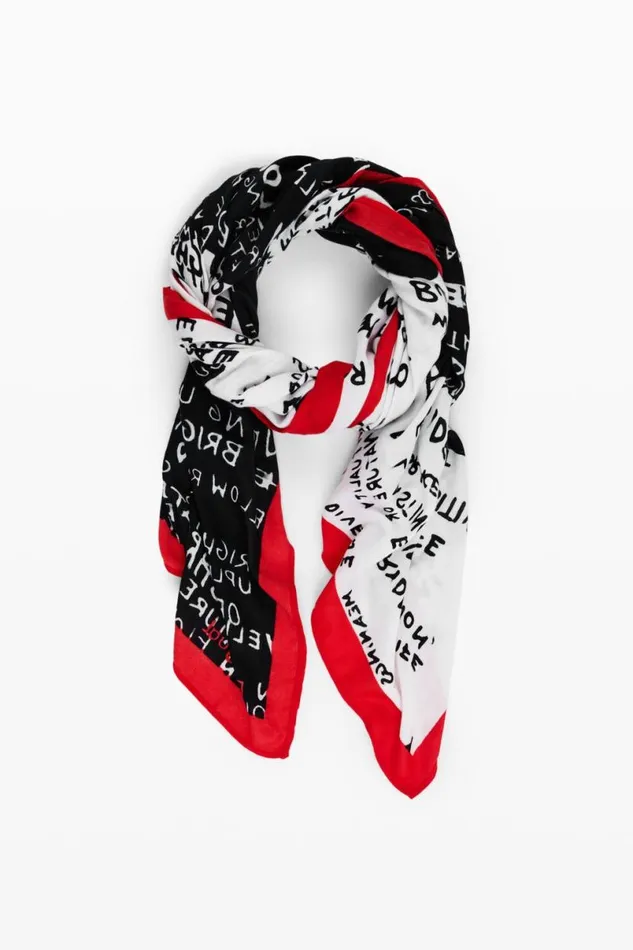 Women Scarves And Scarf Desigual Lettering Scarf