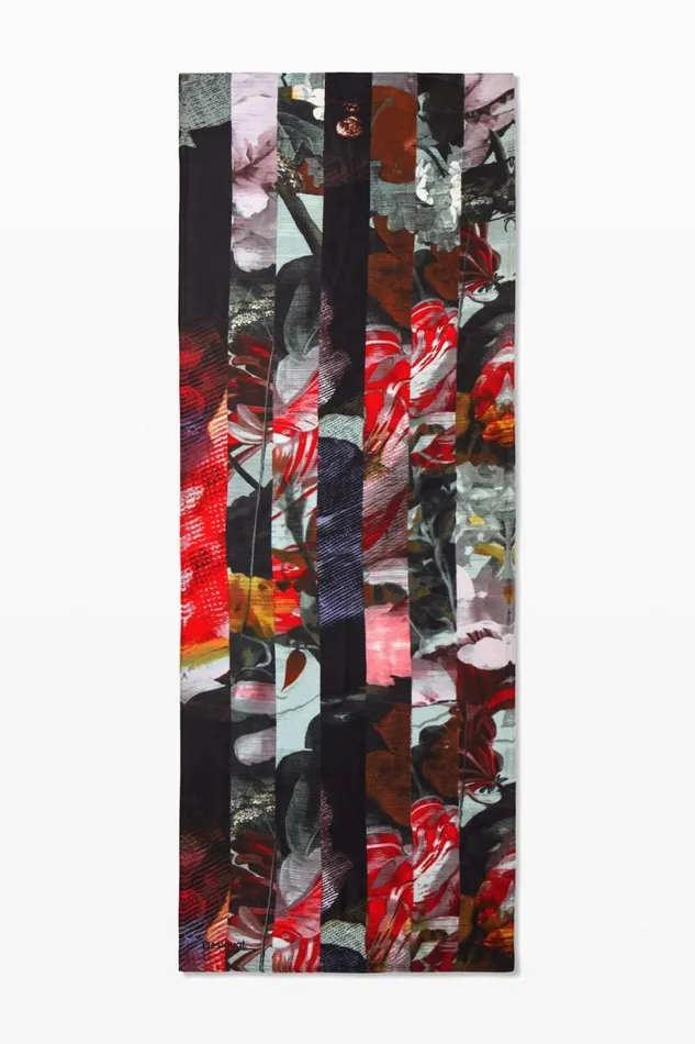 Women Scarves And Scarf Desigual Scarf With Large Flowers