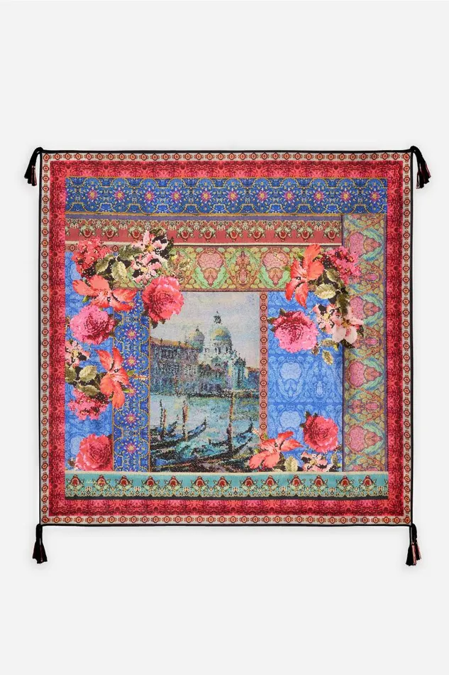 Women Scarves Johnny Was GRAND CANEL SILK SCARF Grand Canel Scarf Print