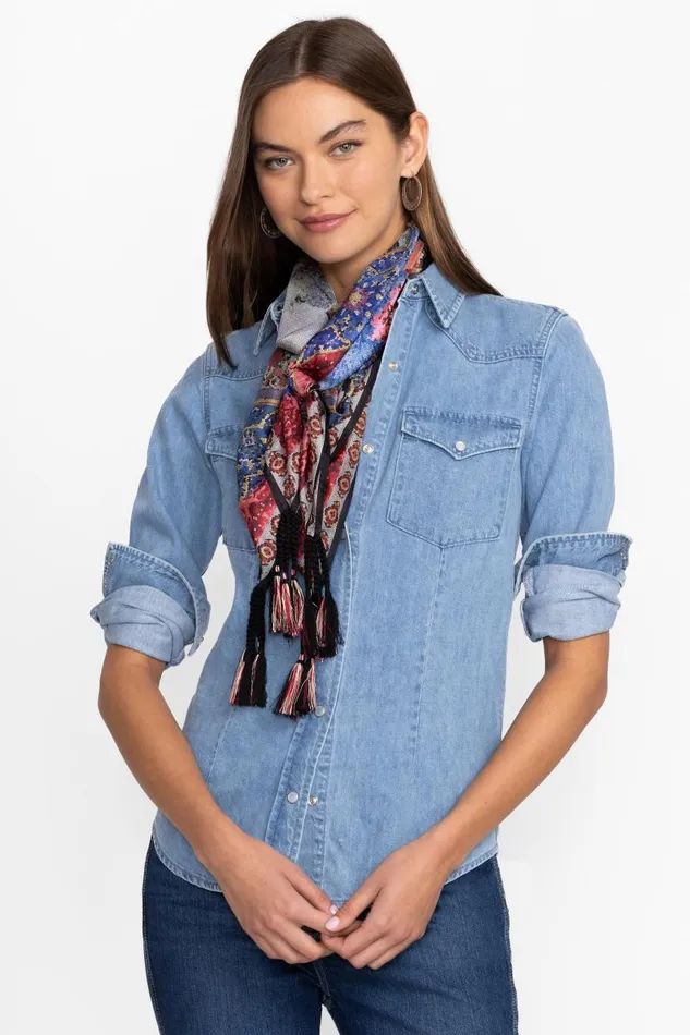 Women Scarves Johnny Was GRAND CANEL SILK SCARF Grand Canel Scarf Print Women Scarves Johnny Was GRAND CANEL SILK SCARF Grand Canel Scarf Print