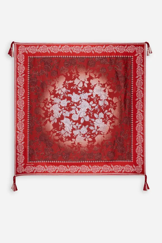 Women Scarves Johnny Was ZWINA SILK SCARF Zwina Scarf Print