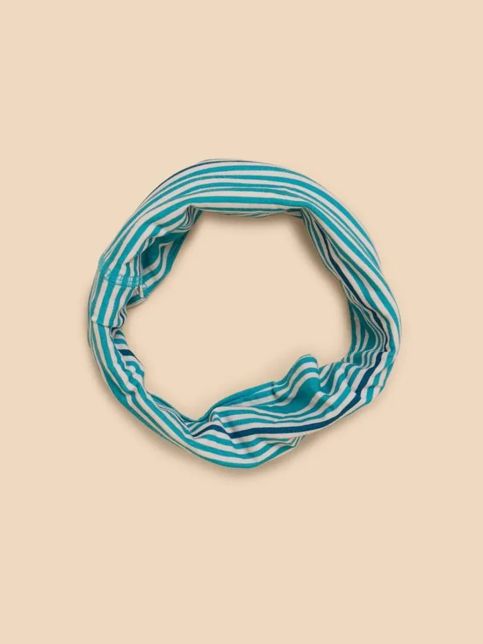 Women SCARVES White Stuff Jersey Versatile Roll Blue Multi