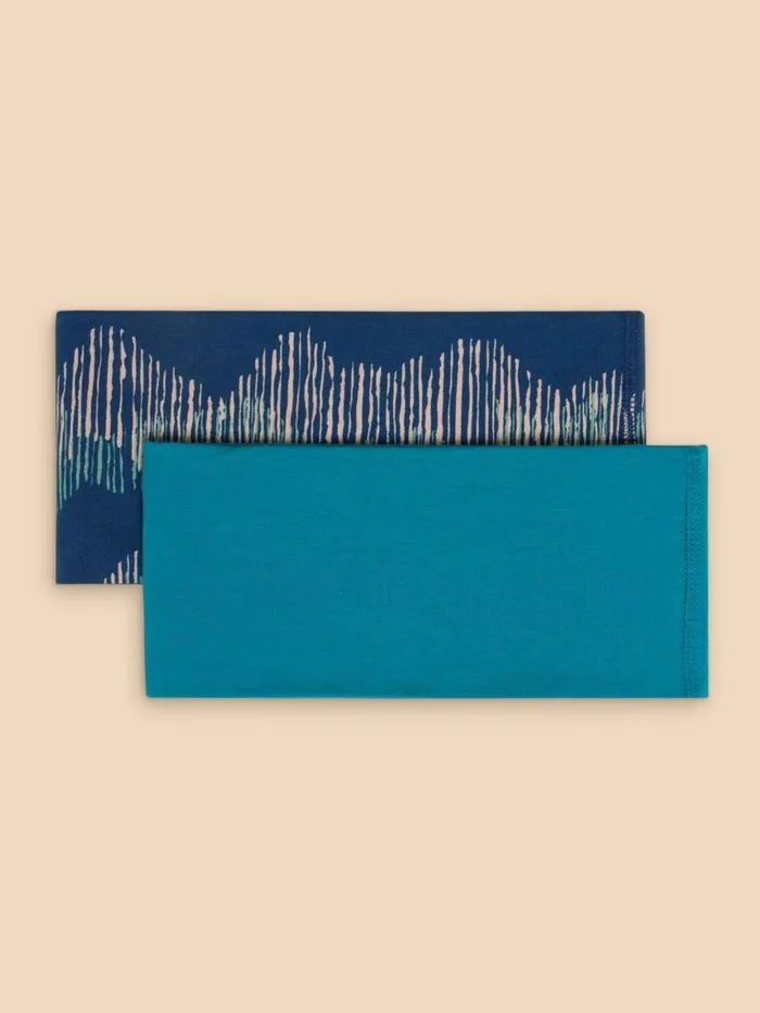Women SCARVES White Stuff Versatile 2Pk Jersey Roll Teal Multi