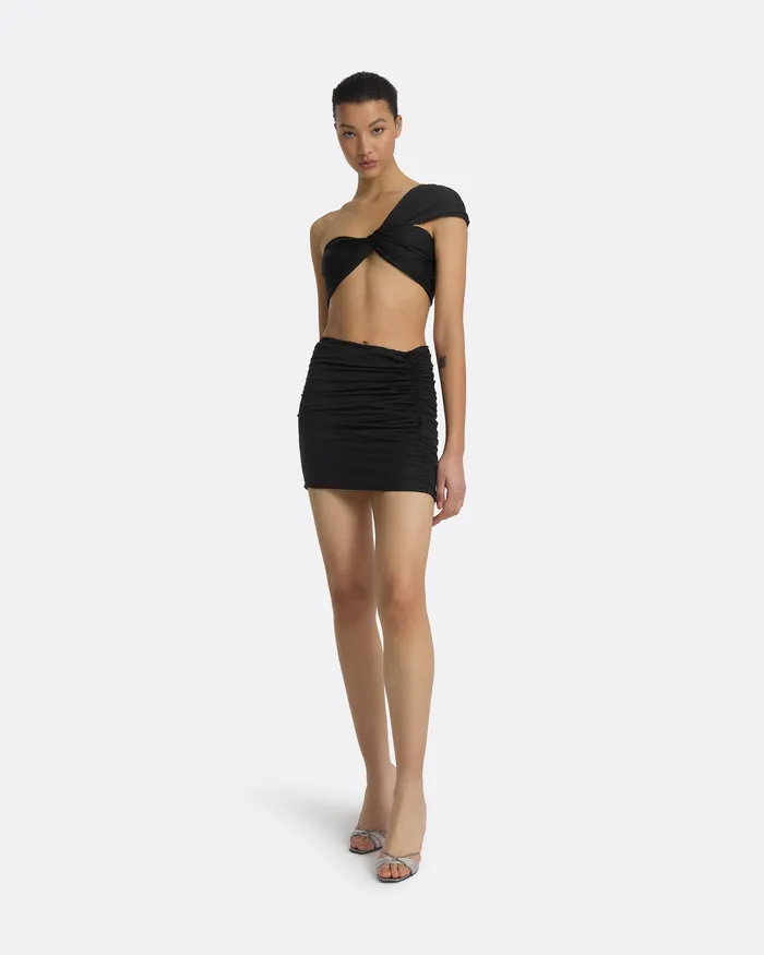 Women Shauna Black Swim Skirt Black Swimwear Safiyaa
