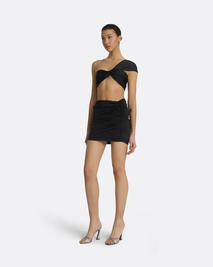 Women Shauna Black Swim Skirt Black Swimwear Safiyaa