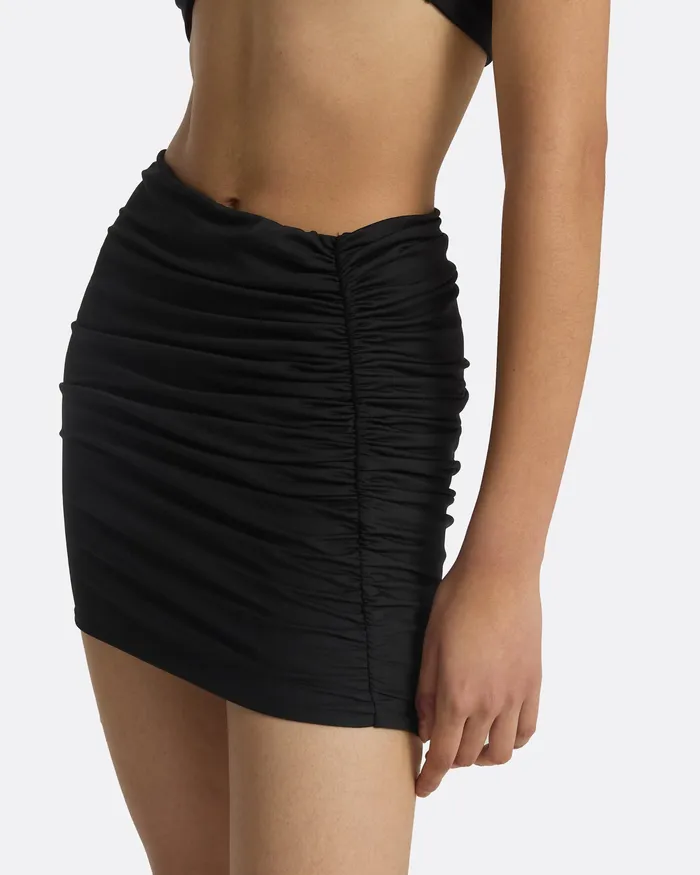Women Shauna Black Swim Skirt Black Swimwear Safiyaa