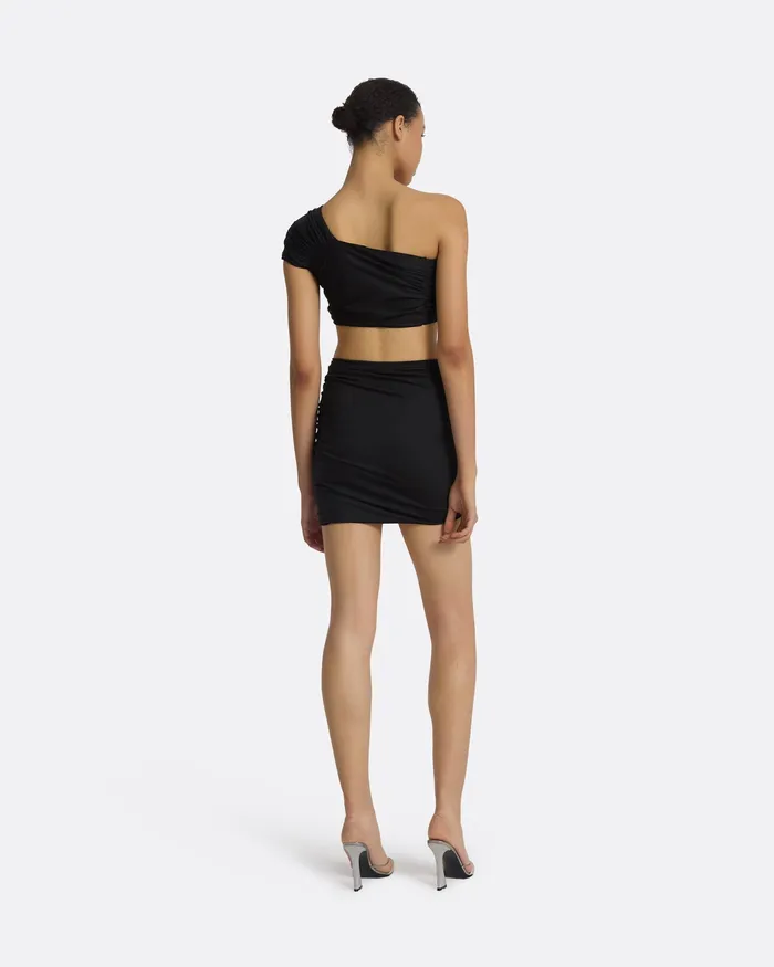 Women Shauna Black Swim Skirt Black Swimwear Safiyaa