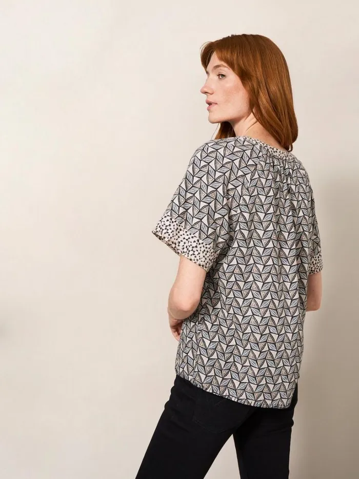 Women SHIRTS and BLOUSES White Stuff Cora Top Natural Multi