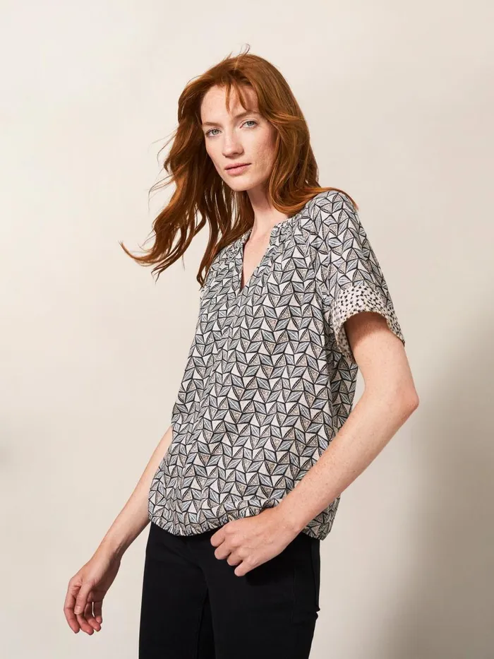 Women SHIRTS and BLOUSES White Stuff Cora Top Natural Multi