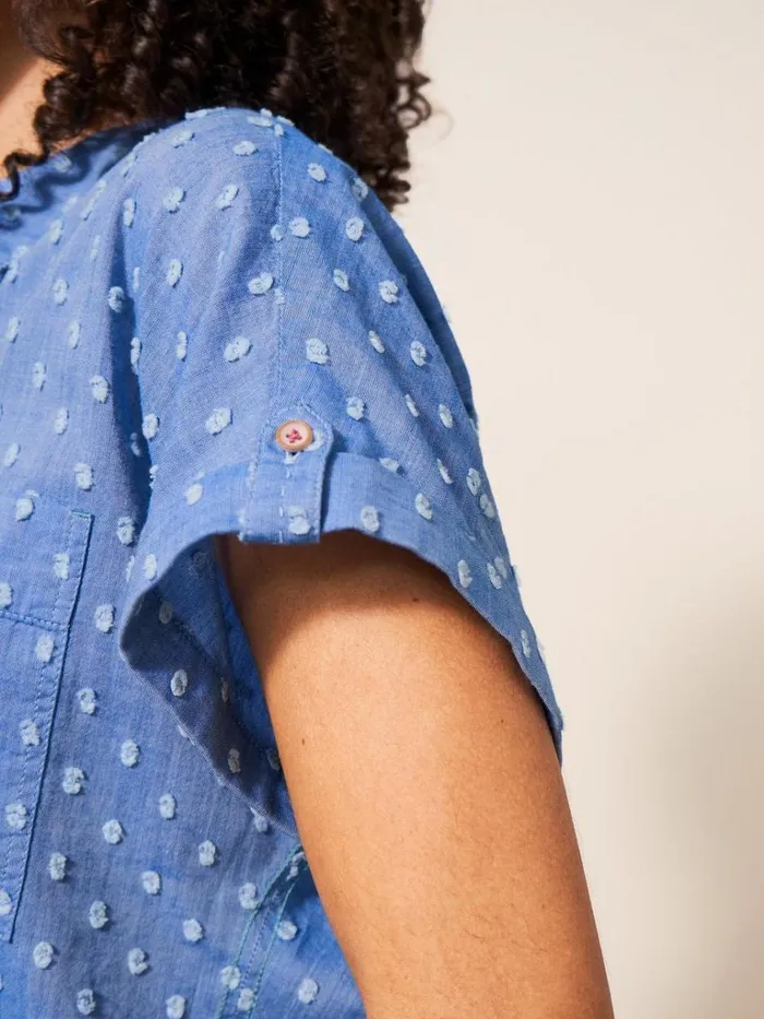 Women SHIRTS and BLOUSES White Stuff Ella Organic Cotton Shirt Blue Multi Women SHIRTS and BLOUSES White Stuff Ella Organic Cotton Shirt Blue Multi