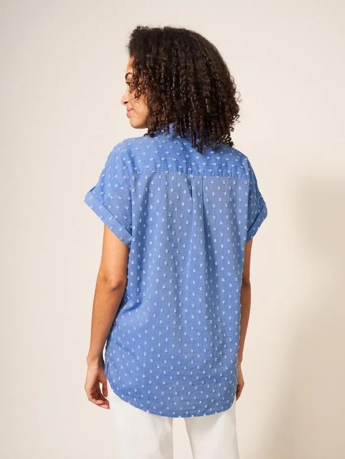 Women SHIRTS and BLOUSES White Stuff Ella Organic Cotton Shirt Blue Multi Women SHIRTS and BLOUSES White Stuff Ella Organic Cotton Shirt Blue Multi