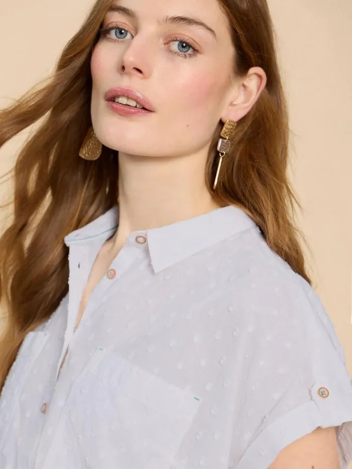 Women SHIRTS and BLOUSES White Stuff Ellie Organic Cotton Shirt Pale Ivory