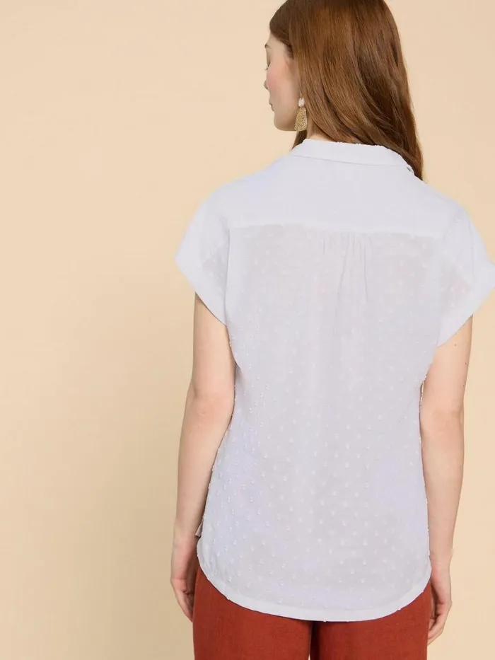 Women SHIRTS and BLOUSES White Stuff Ellie Organic Cotton Shirt Pale Ivory