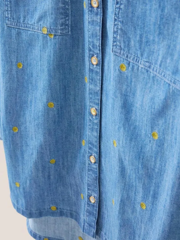 Women SHIRTS and BLOUSES White Stuff Embroidered Sophie Shirt Denim Multi Women SHIRTS and BLOUSES White Stuff Embroidered Sophie Shirt Denim Multi
