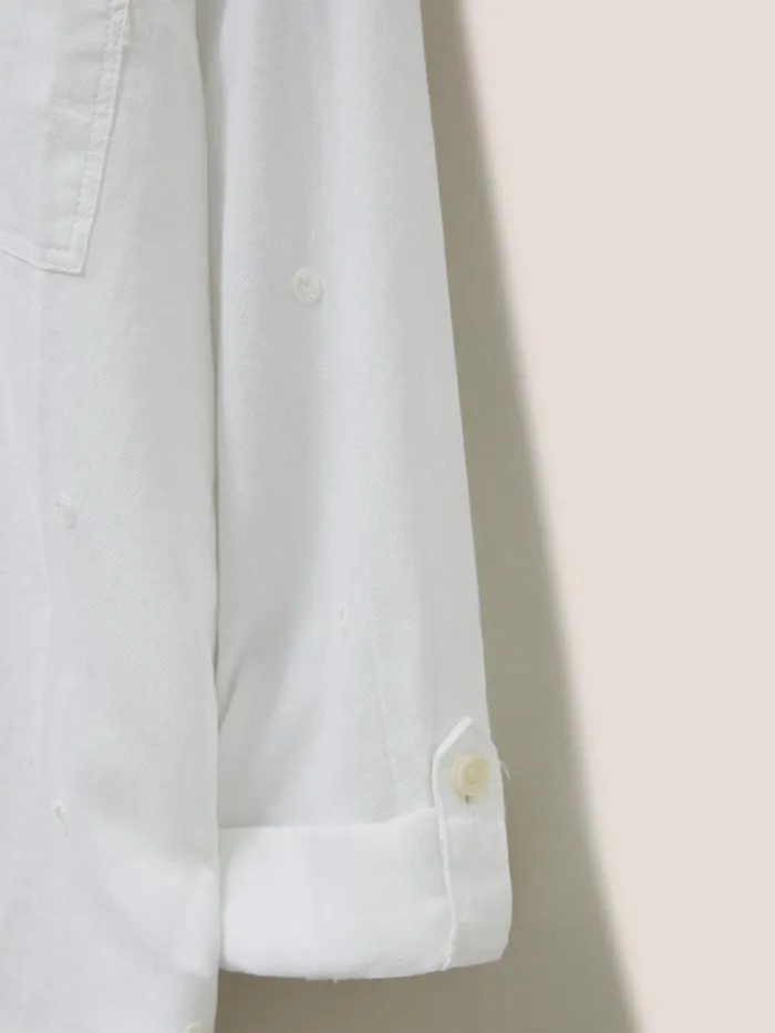 Women SHIRTS and BLOUSES White Stuff Emilia Organic Cotton Shirt Ivory Multi